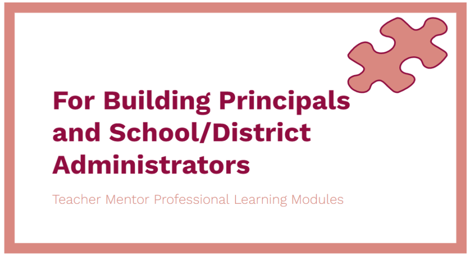 Building Principals and School/District Administrators